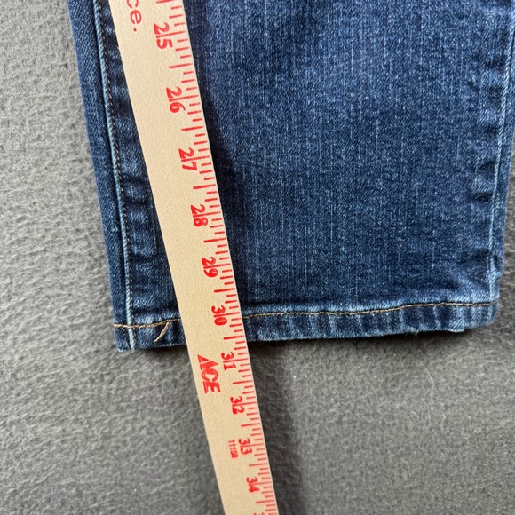 Lauren Ralph Lauren Jeans Women 8 Blue Wash Denim‎ Straight Leg Y2K Fade - Picture 5 of 13